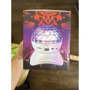 L-740 Crystal Magic Ball Bluetooth Speaker LED Disco Light USB FM AUX